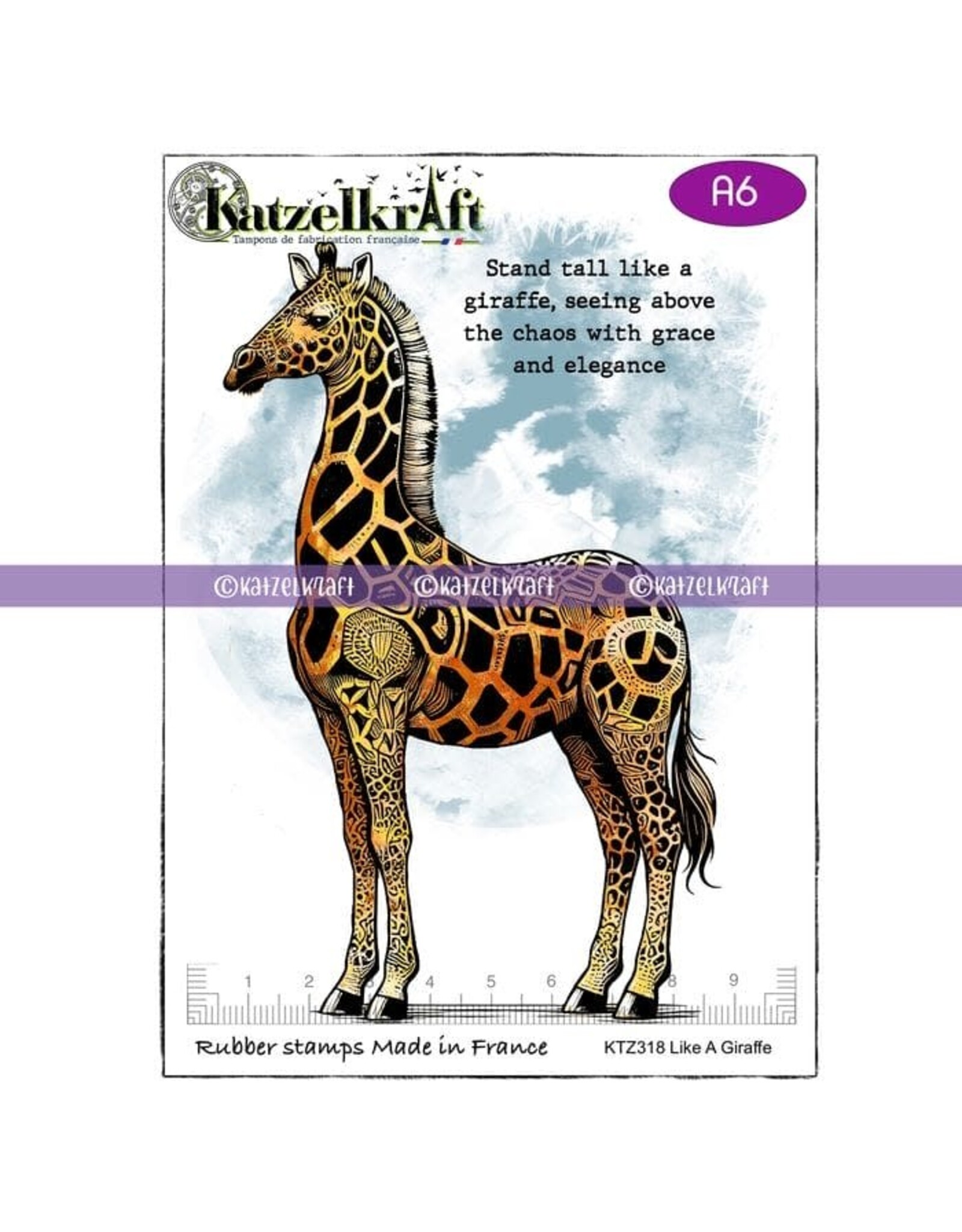 KATZELKRAFT KATZELKRAFT LIKE A GIRAFFE CLING STAMP SET