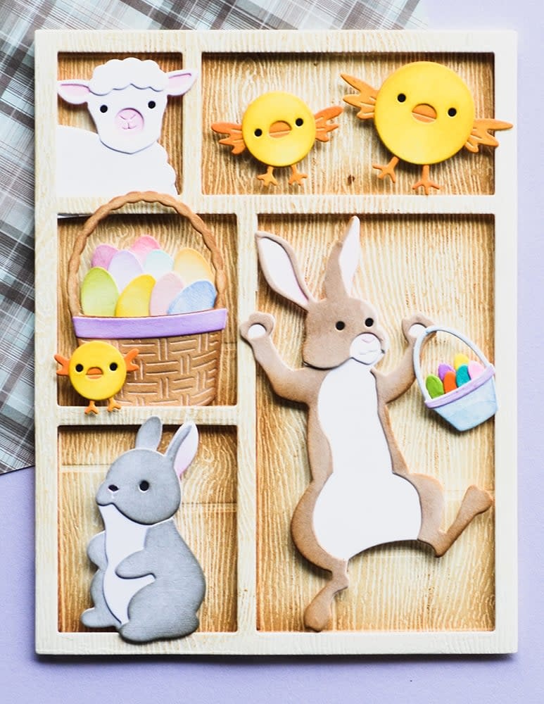 MEMORY BOX OPEN STUDIO VINTAGE TRAY 3D EMBOSSING FOLDER AND CUTTING DIE