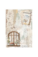 STAMPERIA STAMPERIA VICKY PAPAIOANNOU CREATE HAPPINESS SECRET DIARY WINDOW A4 RICE PAPER DECOUPAGE 21x29.7CM