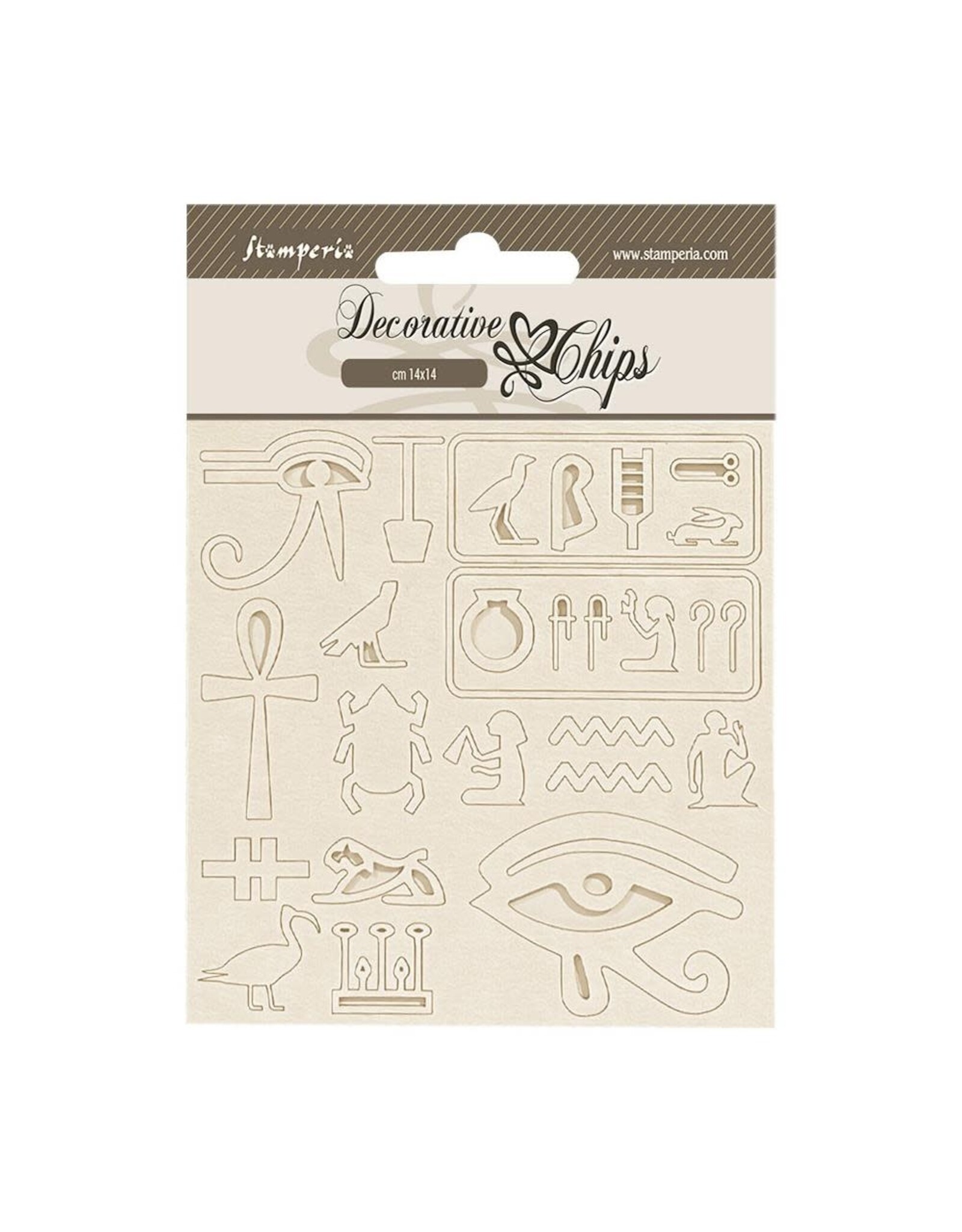 STAMPERIA STAMPERIA FORTUNE EGYPT 5.5x5.5 LARGE DECORATIVE CHIPS