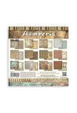 STAMPERIA STAMPERIA FORTUNE LAND OF PHARAOHS BACKGROUNDS SELECTION 8x8 COLLECTION PACK 10 SHEETS