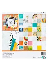 AMERICAN CRAFTS AMERICAN CRAFTS VICKI BOUTIN DOUBLE-SIDED PRINTED 12x12 PAPER PAD 48 SHEETS