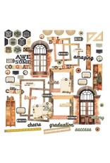 49 AND MARKET 49 AND MARKET ACADEMIA ELEMENTS DIE-CUTS 72/PK