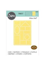 SIZZIX SIZZIX EILEEN HULL THINLITS FAUX POSTAGE DIE SET