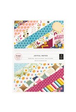 PINK PAISLEE GOLD FOIL, JOYFUL NOTES PAPER PAD 6X8