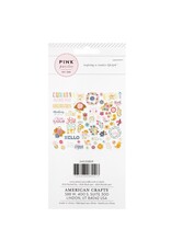 PINK PAISLEE VELLUM AND GOLD FOIL ICONS EPHEMERA 61PC