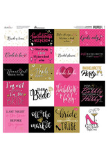 REMINISCE REMINISCE BRIDE TO BE 12x12 CARDSTOCK STICKERS