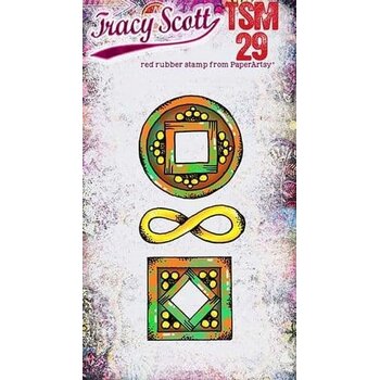 PAPER ARTSY PAPER ARTSY TRACY SCOTT TSM29 MINI CLING STAMP SET