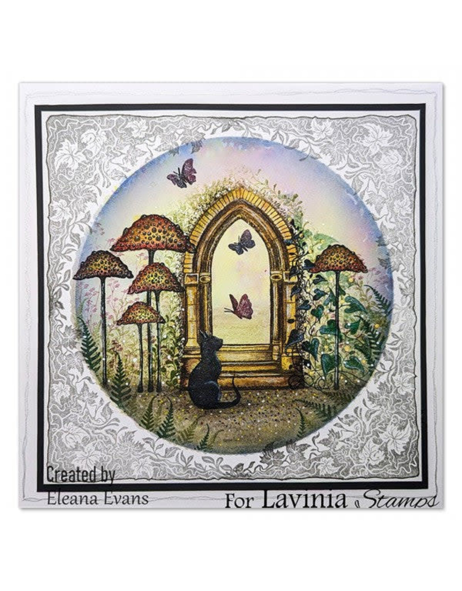 LAVINIA STAMPS LAVINIA STAMPS WILD LEAF CORNER CLEAR STAMP