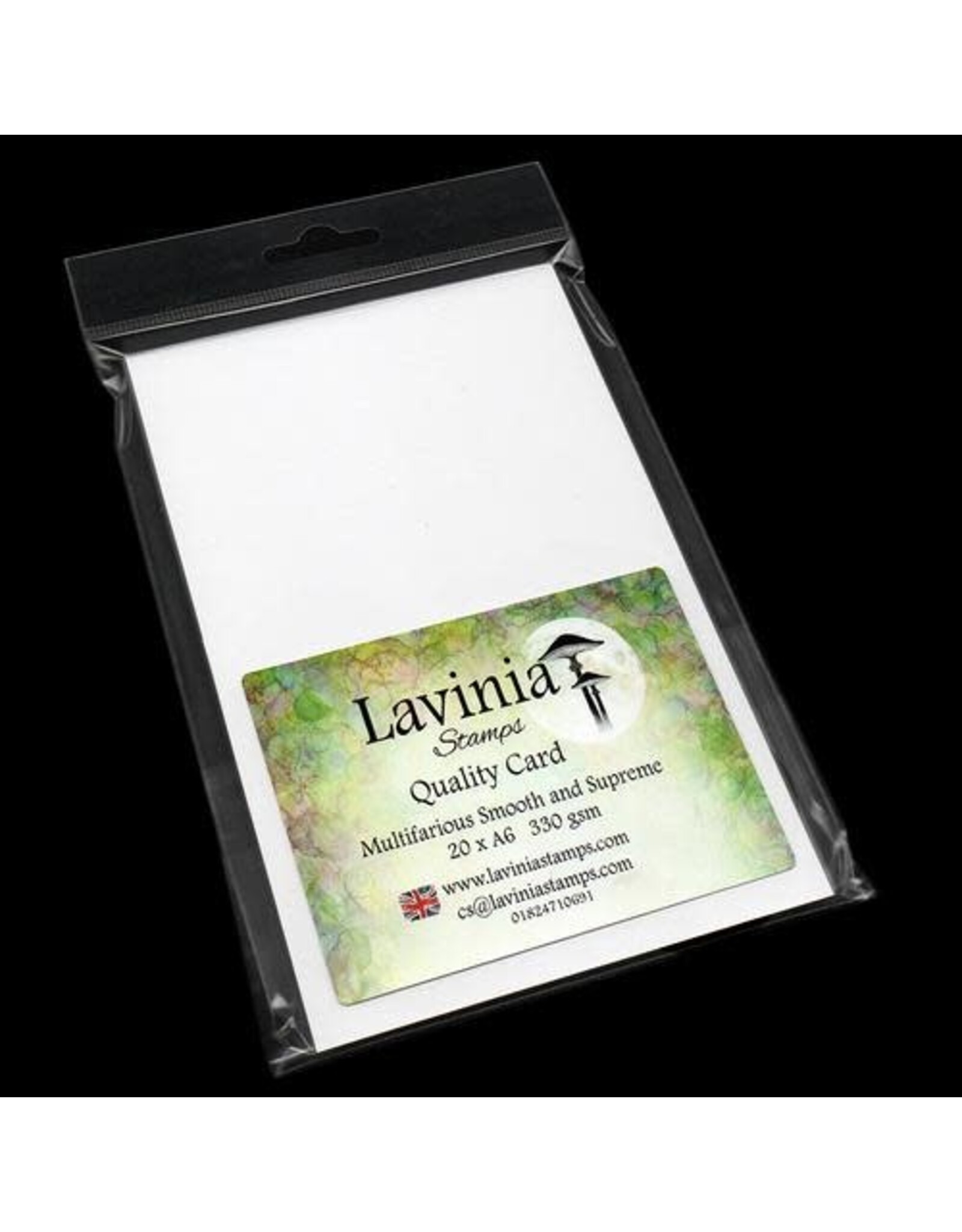 LAVINIA STAMPS LAVINIA QUALITY CARD MULTIFARIOUS SMOOTH AND SUPREME WHITE A6 20PC