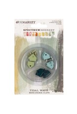 49 AND MARKET 49 AND MARKET SPECTRUM SHERBET TIDAL WAVE MINI INDEX CLIPS 12/PK