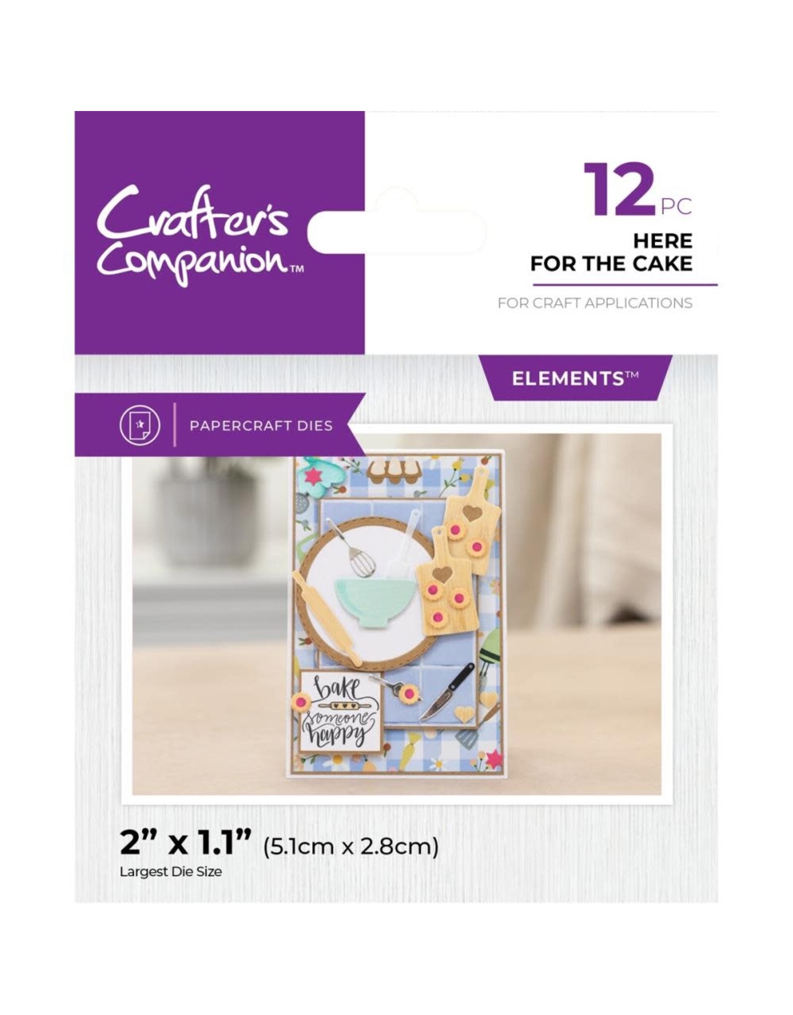 CRAFTERS COMPANION CRAFTERS COMPANION KITCHEN HERE FOR THE CAKE METAL DIE