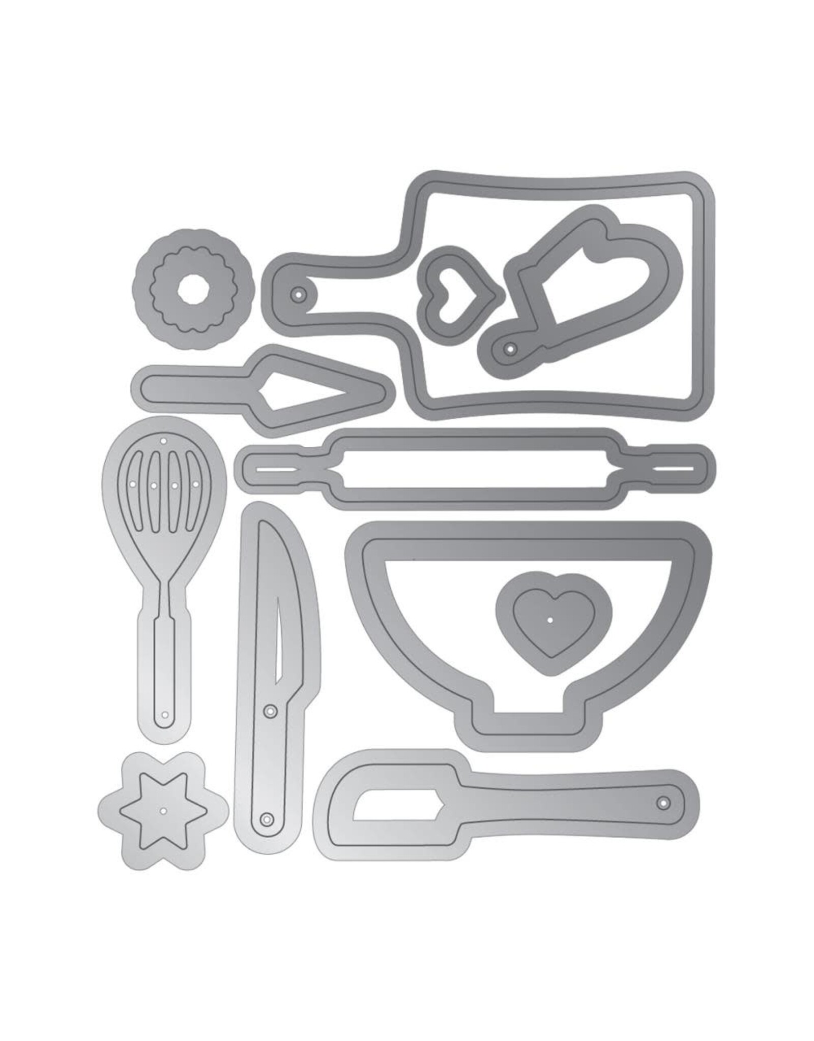 CRAFTERS COMPANION CRAFTERS COMPANION KITCHEN HERE FOR THE CAKE METAL DIE