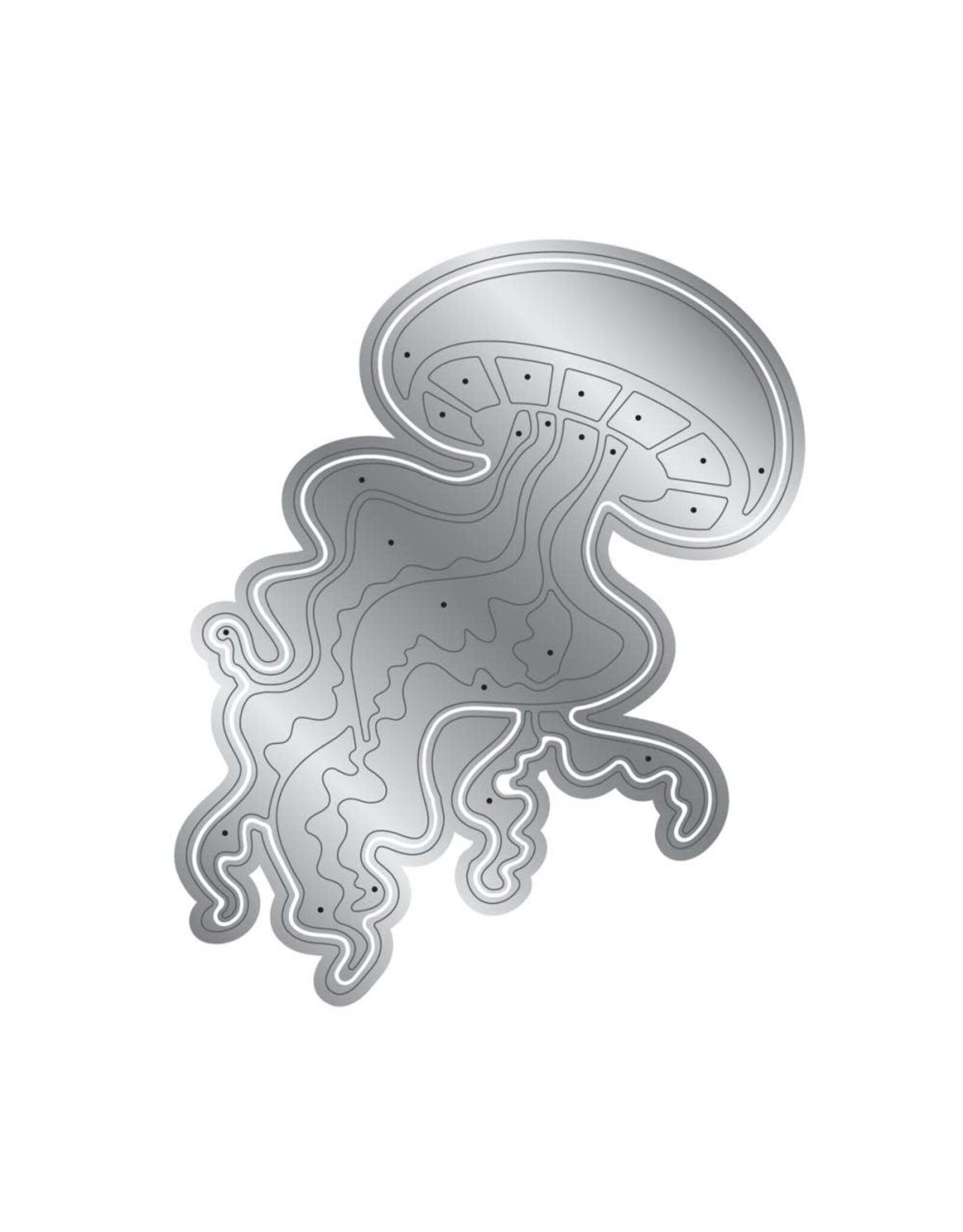 CRAFTERS COMPANION CRAFTER'S COMPANION SARA SIGNATURE ENCHANTED OCEAN JUBILANT JELLYFISH METAL DIE