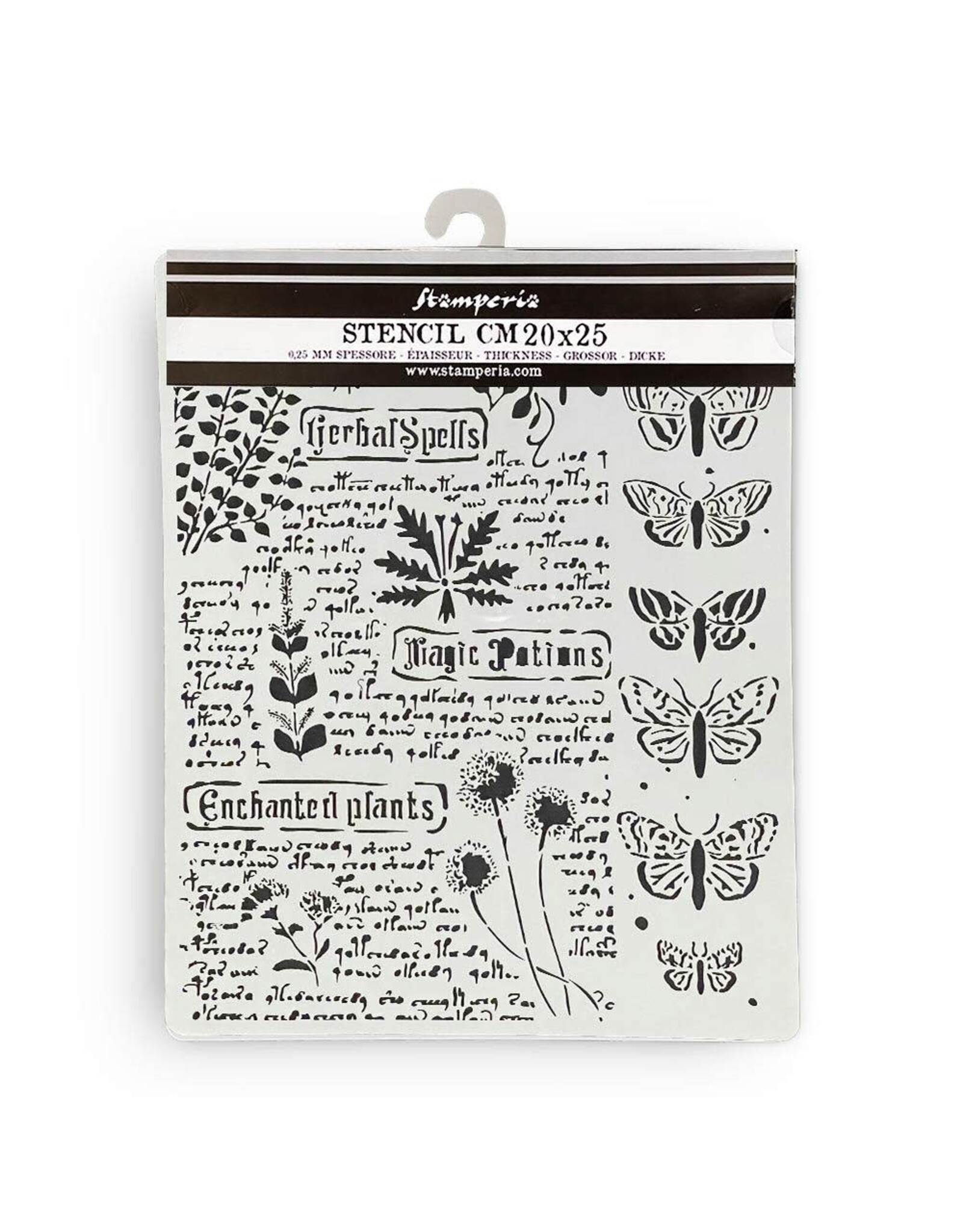 STAMPERIA STAMPERIA FORTUNE BOTANIC 20x25cm STENCIL