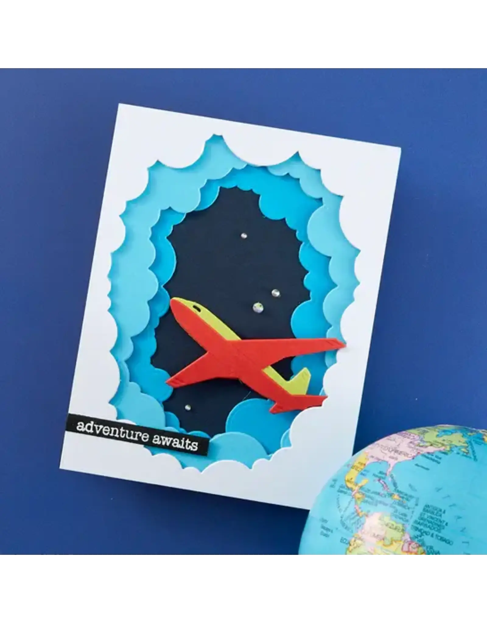 SPELLBINDERS SPELLBINDERS VICKY PAPAIOANNOU TUNNEL SCAPES COLLECTION TUNNEL CLOUDS DIE SET