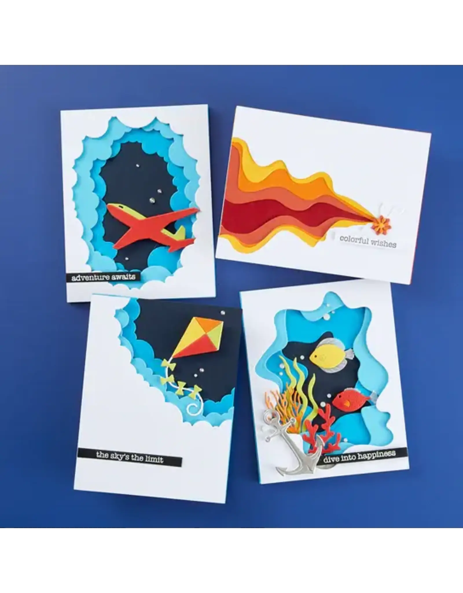 SPELLBINDERS SPELLBINDERS VICKY PAPAIOANNOU TUNNEL SCAPES COLLECTION TUNNEL CLOUDS DIE SET