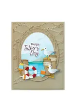 SPELLBINDERS SPELLBINDERS DAWN WOLESLAGLE FAIR WINDS COLLECTION FAIR WINDS SENTIMENTS CLEAR STAMP & DIE SET