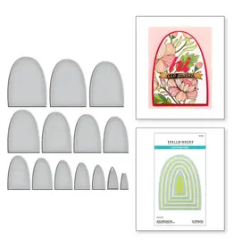 SPELLBINDERS SPELLBINDERS SEALED 3D BOTANICAL COLLECTION ARCH LABELS AND TAG DIE SET