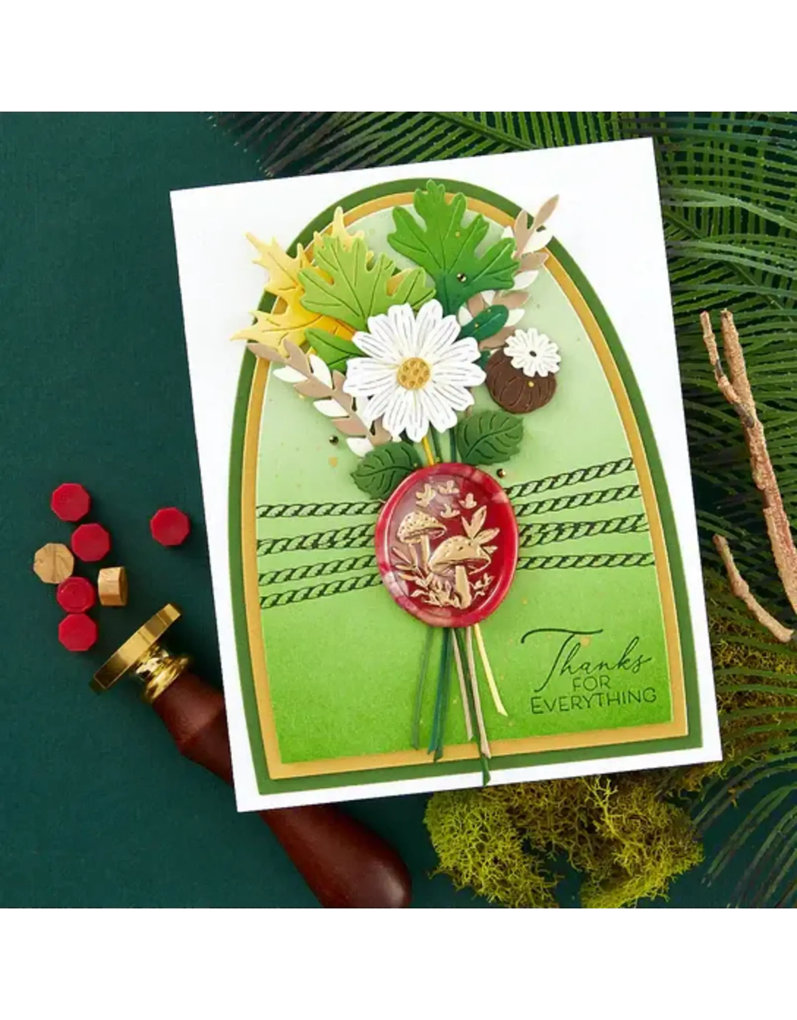 SPELLBINDERS SPELLBINDERS SEALED 3D BOTANICAL COLLECTION ARCH LABELS AND TAG DIE SET