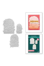 SPELLBINDERS SPELLBINDERS SEALED 3D BOTANICAL COLLECTION FLORAL FOR YOU 3D EMBOSS & CUT EMBOSSING FOLDER & DIE SET