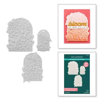 SPELLBINDERS SPELLBINDERS SEALED 3D BOTANICAL COLLECTION FLORAL FOR YOU 3D EMBOSS & CUT EMBOSSING FOLDER & DIE SET