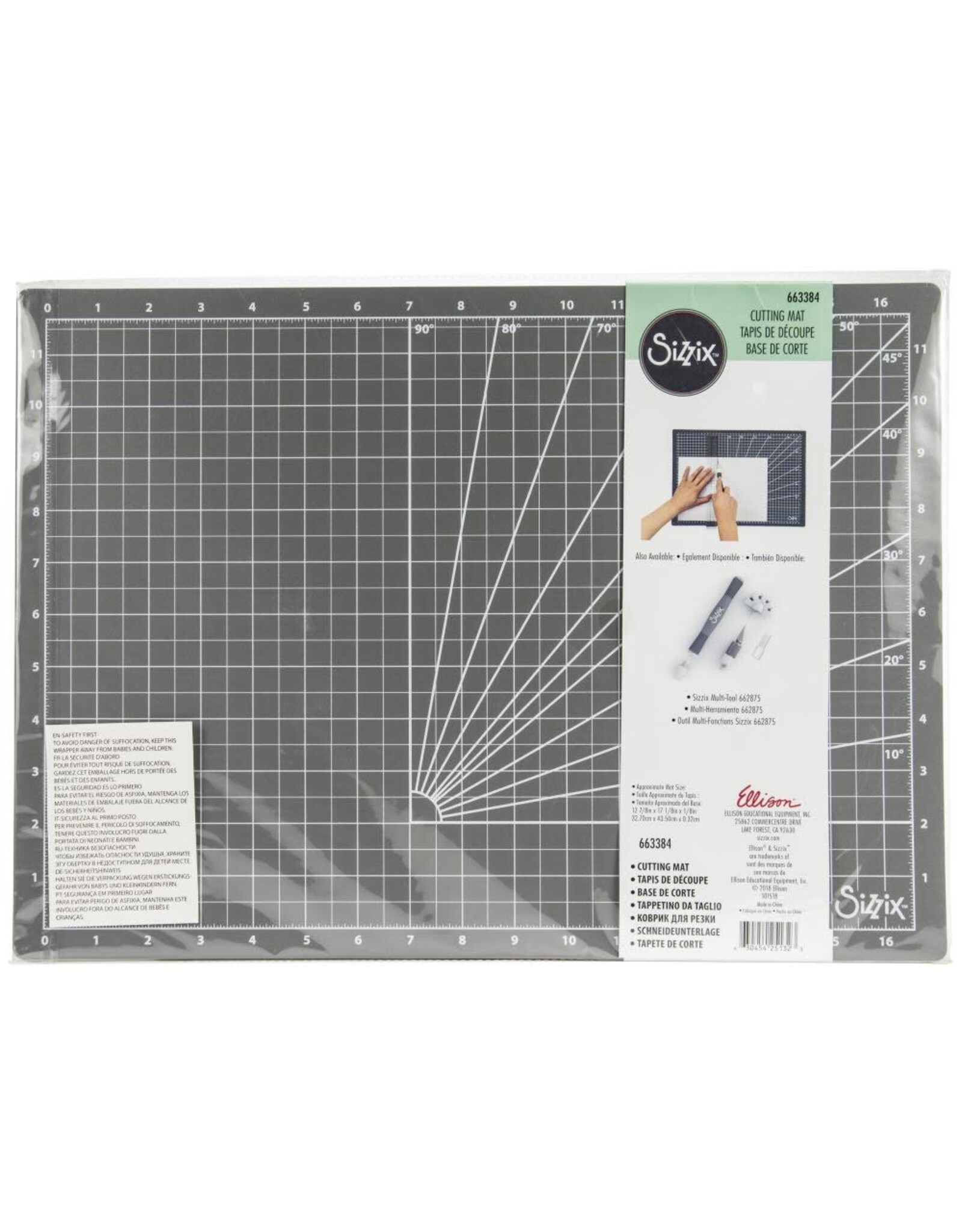 SIZZIX SIZZIX IMPERIAL AND METRIC CUTTING MAT 12X18