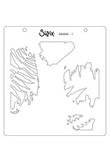 SIZZIX SIZZIX FERN 6x6 LAYERED STENCIL SET 4/PK