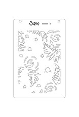SIZZIX SIZZIX ABSTRACT BLOOMS A6 LAYERED STENCIL SET 4/PK