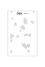 SIZZIX SIZZIX ABSTRACT BLOOMS A6 LAYERED STENCIL SET 4/PK