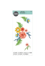 SIZZIX SIZZIX PAINTED FLORALS LAYERED CLEAR STAMP SET
