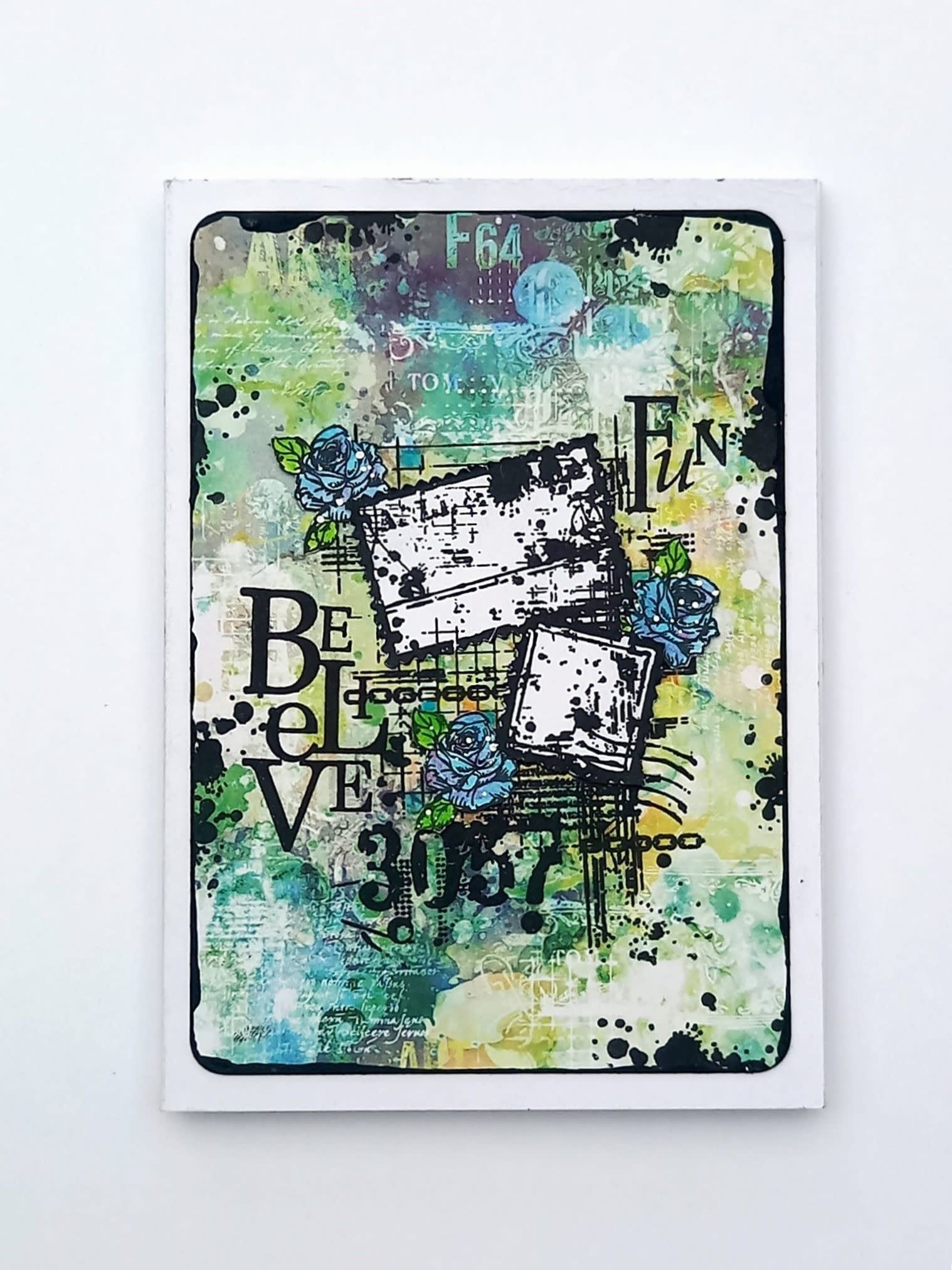 AALL & CREATE AALL & CREATE AUTOUR DE MWA #1177 ROSES IN BLOOM A7 CLEAR STAMP SET