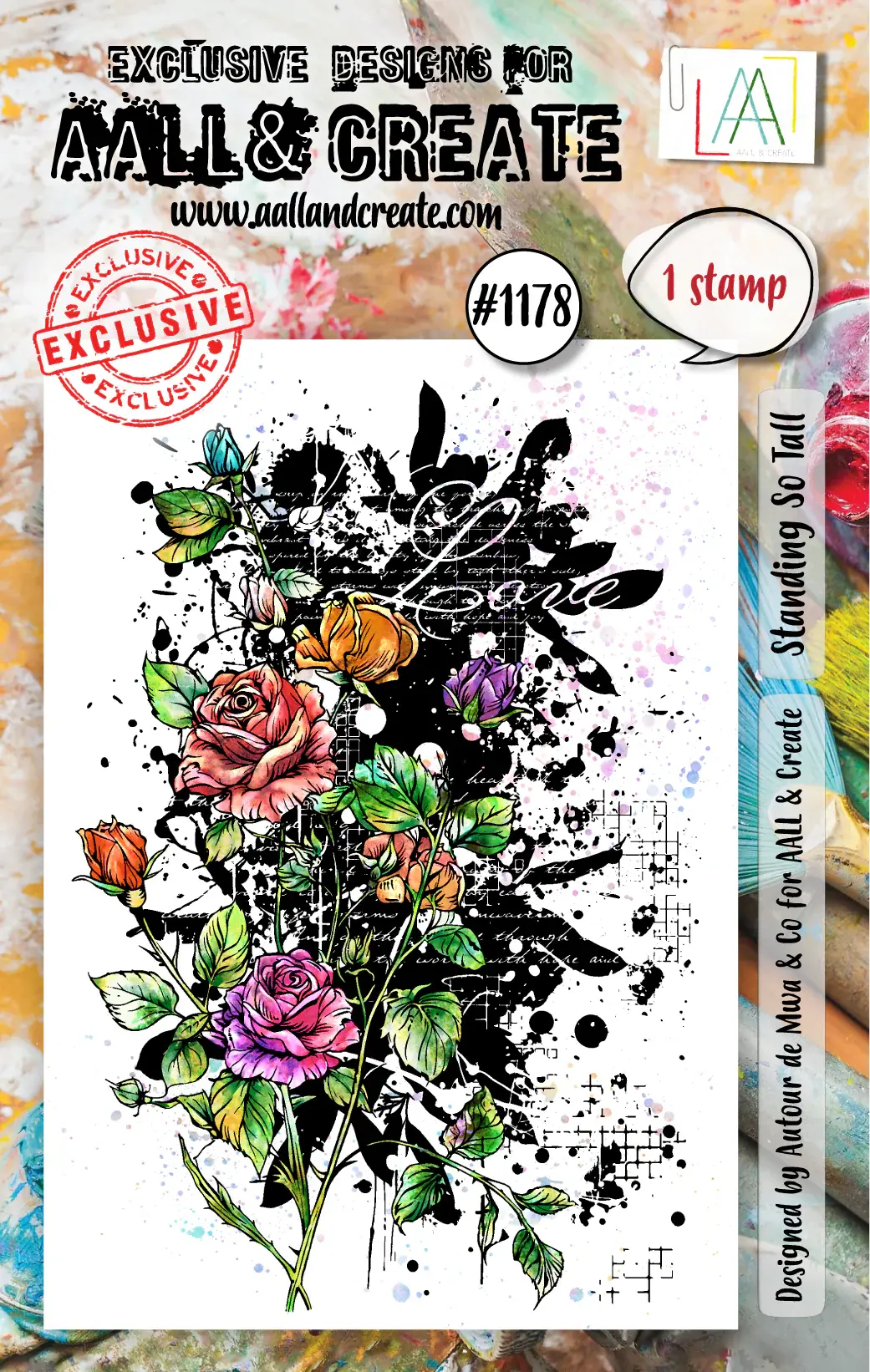 AALL & CREATE AALL & CREATE AUTOUR DE MWA #1178 STANDING SO TALL A7 CLEAR STAMP