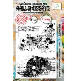 AALL & CREATE AALL & CREATE AUTOUR DE MWA #1181 DOT DASH GRID A7 CLEAR STAMP SET