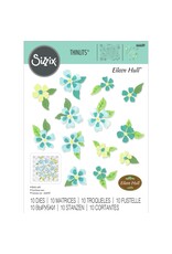SIZZIX SIZZIX EILEEN HULL THINLITS PAINTERLY BLOOMS & BACKGROUND DIE SET