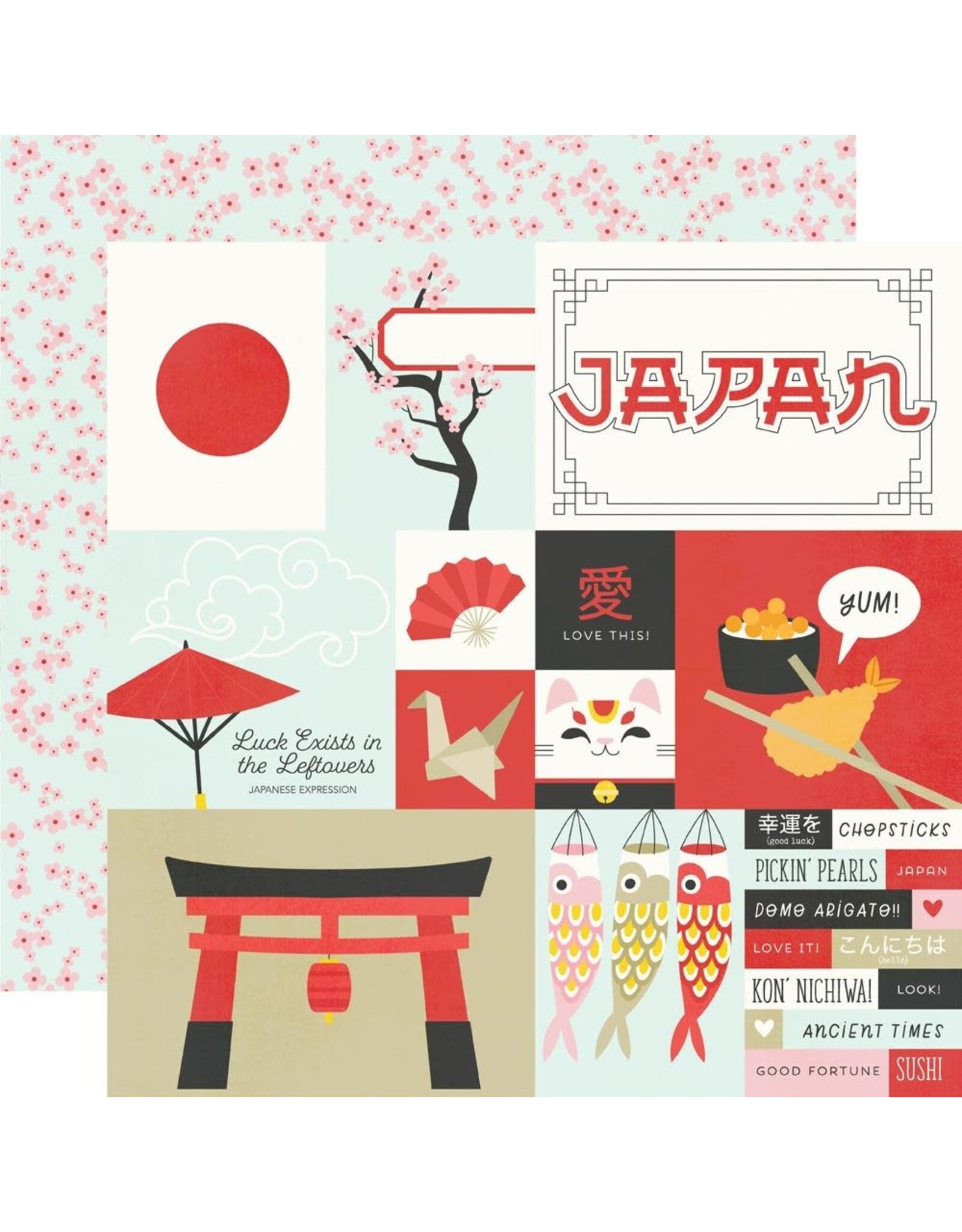 SIMPLE STORIES SIMPLE STORIES SAY CHEESE EPIC JAPAN 12x12 CARDSTOCK