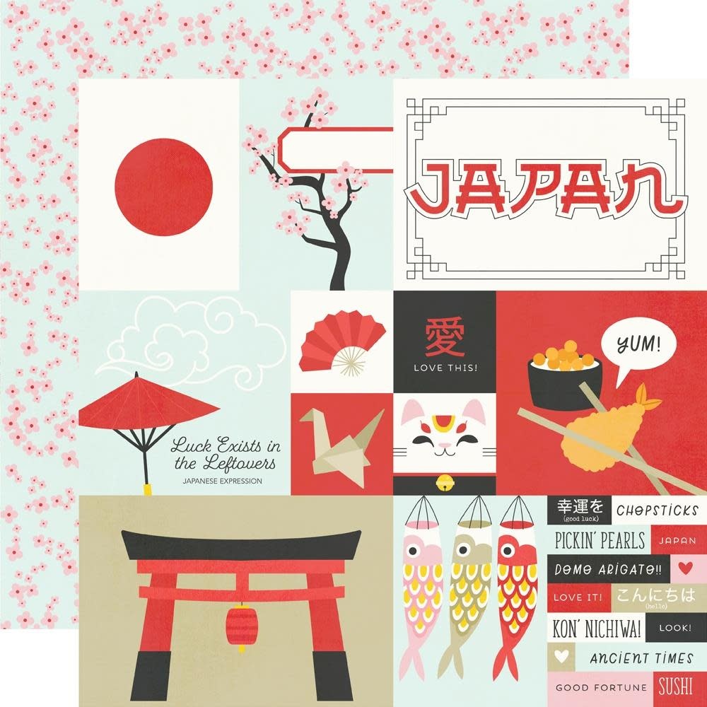 SIMPLE STORIES SIMPLE STORIES SAY CHEESE EPIC JAPAN 12x12 CARDSTOCK