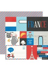 SIMPLE STORIES SIMPLE STORIES SAY CHEESE EPIC FRANCE 12x12 CARDSTOCK