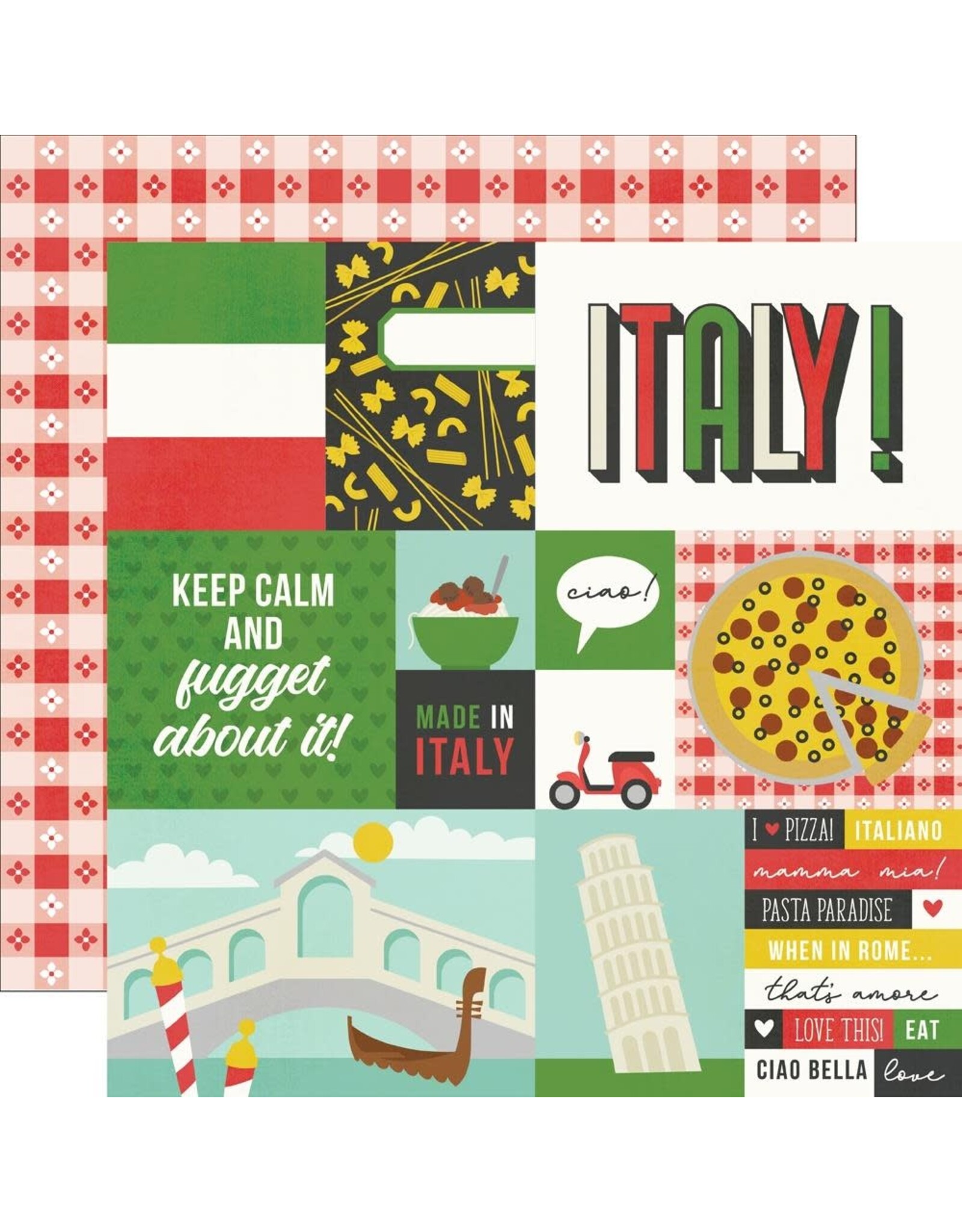 SIMPLE STORIES SIMPLE STORIES SAY CHEESE EPIC ITALY 12x12 CARDSTOCK