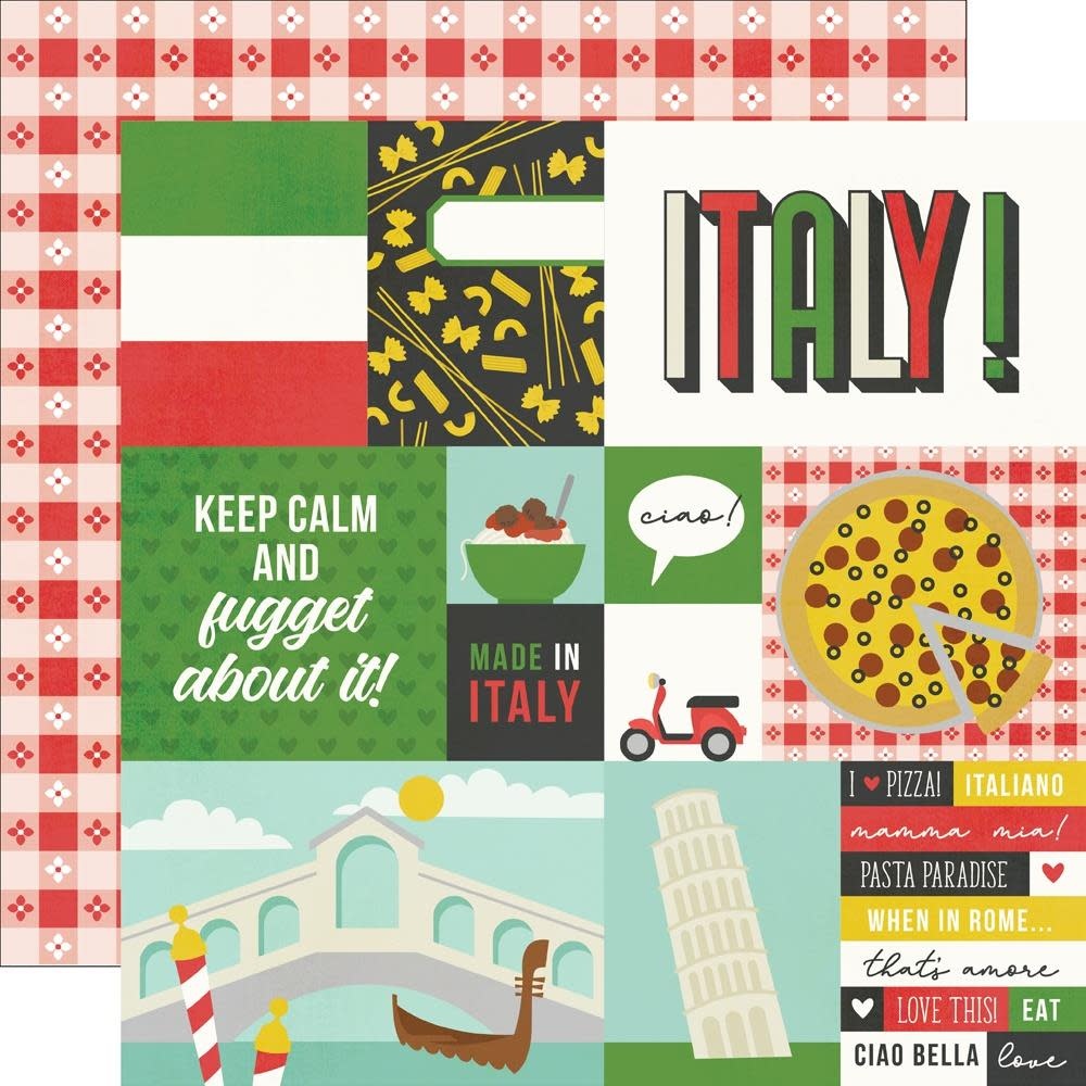 SIMPLE STORIES SIMPLE STORIES SAY CHEESE EPIC ITALY 12x12 CARDSTOCK