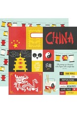 SIMPLE STORIES SIMPLE STORIES SAY CHEESE EPIC CHINA 12x12 CARDSTOCK