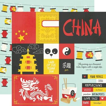SIMPLE STORIES SIMPLE STORIES SAY CHEESE EPIC CHINA 12x12 CARDSTOCK
