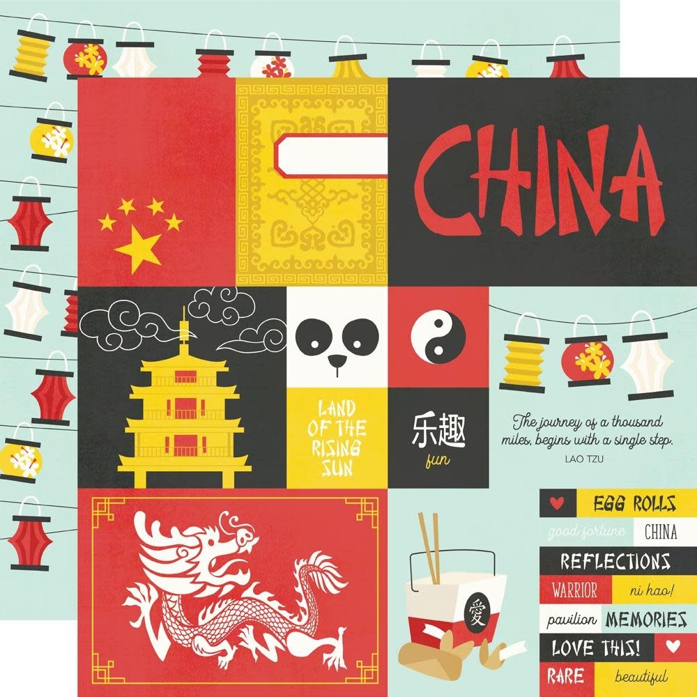 SIMPLE STORIES SIMPLE STORIES SAY CHEESE EPIC CHINA 12x12 CARDSTOCK