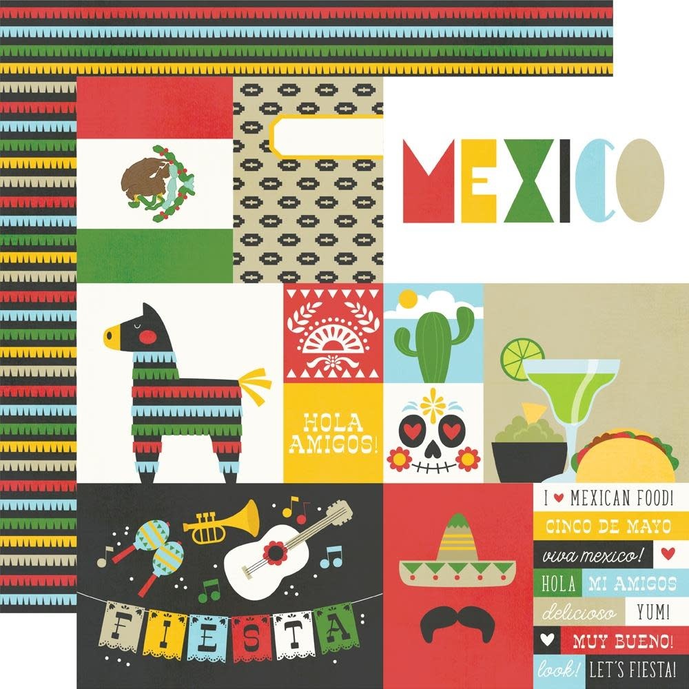 SIMPLE STORIES SIMPLE STORIES SAY CHEESE EPIC MEXICO 12x12 CARDSTOCK