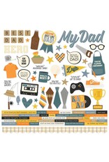 SIMPLE STORIES SIMPLE STORIES FATHER'S DAY 12x12 CARDSTOCK STICKERS