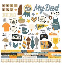 SIMPLE STORIES SIMPLE STORIES FATHER'S DAY 12x12 CARDSTOCK STICKERS