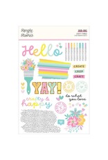 SIMPLE STORIES SIMPLE STORIES CRAFTY THINGS 6x8 RUB-ONS 2/PK