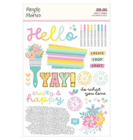SIMPLE STORIES SIMPLE STORIES CRAFTY THINGS 6x8 RUB-ONS 2/PK