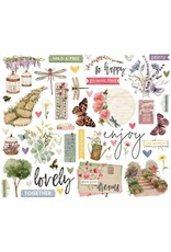 SIMPLE STORIES SIMPLE STORIES SIMPLE VINTAGE MEADOW FLOWERS BITS & PIECES 51/PK