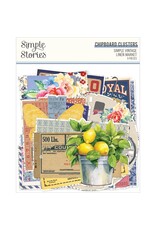 SIMPLE STORIES SIMPLE STORIES SIMPLE VINTAGE LINEN MARKET CHIPBOARD CLUSTERS 9/PK